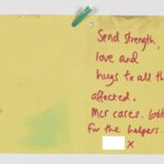 Sympathy card, Manchester Together Archive